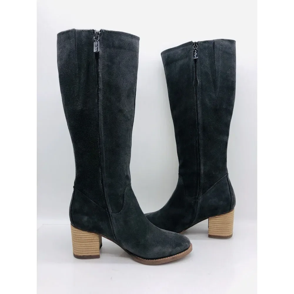 Aqua College Women's Natalya Waterproof Boots- Dark Grey Suede, US 8 / EUR 39 - Picture 7 of 9